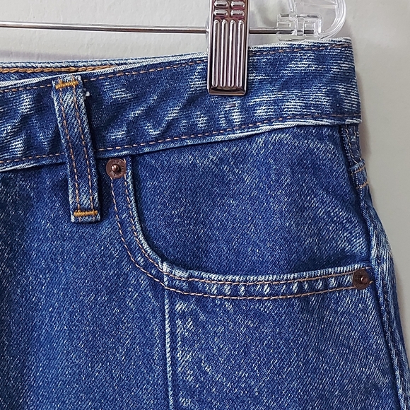 Abercrombie and Fitch Vintage A-Line Skirt Size 31 Blue Zoe Natural Rise Mini - Picture 4 of 13